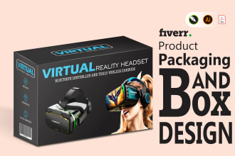 do modern product packaging box and custom box design