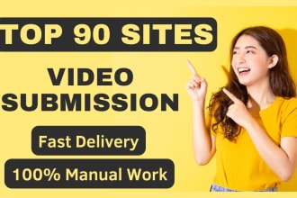 manually upload or share to the top 90 video submission sites
