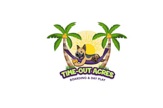 design popular small facility dog boarding kennels logo