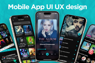 create mobile app UI UX design, wireframe design, app prototype with figma