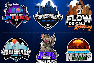 design stunning fivem server logo for roleplay and discord