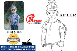 convert your photos into coloring book page