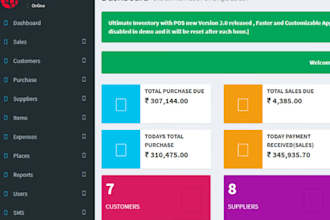 develop advance erp,CRM,pos,accounting softwares