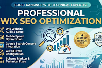 do on page and technical SEO for wix website