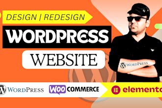 design, redesign responsive wordpress website, woocommerce website