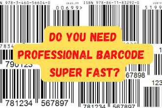 create professional barcode for your book with your isbn