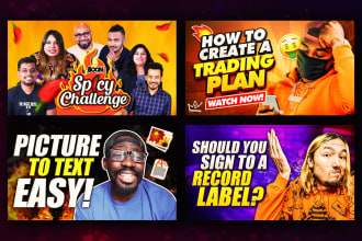 design attractive youtube thumbnails