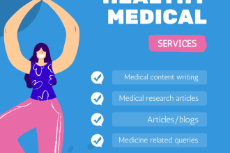 do medical research and content writing