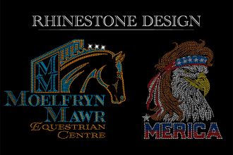 do rhinestone design for you