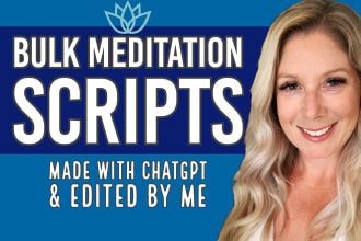 create and edit ai scripts for your meditations