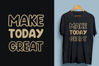 do trendy minimalist typography t shirt design