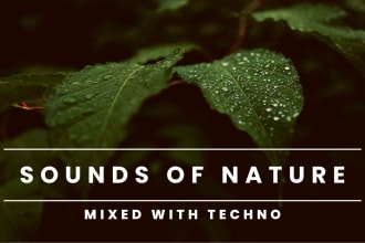 produce minimal techno, goa music with nature sounds