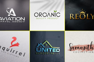 create 3d luxury modern minimalist business logo design