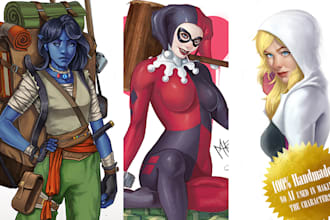 make a concept art for your original character
