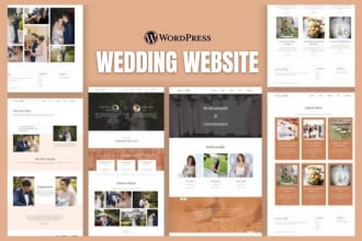 build a customized wedding website for you