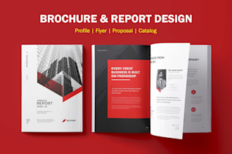 design modern company profile, brochure, flyer, or annual report