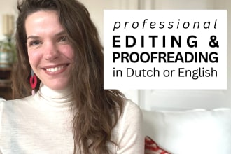 professionally edit and proofread your dutch or english copy