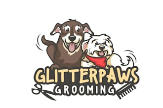 make an beautiful and unique dog logo design