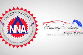 do signature, mobile notary, signing agent and notary logo
