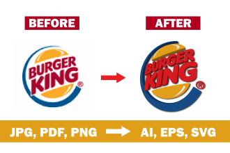 creative logo redesign edit and update