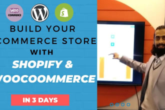 build your ecommerce store on shopify and woocommerce