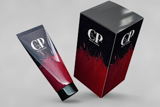 create realistic cosmetic products mockup