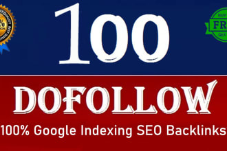 provide 100 do follow and index manual backlinks
