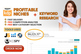 find high selling amazon kindle KDP niche research and profitable keywords