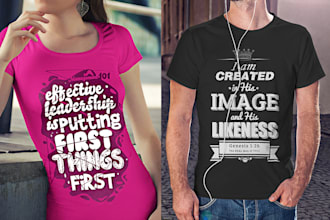 create quick typography tshirt designs