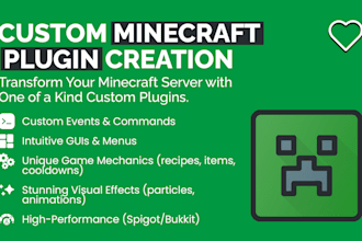 develop custom minecraft plugins for your server