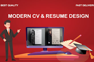design modern cv or professional resume, certificates design