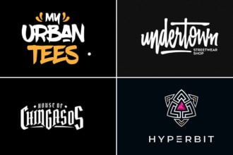 do y2k streetwear clothing brand logo design