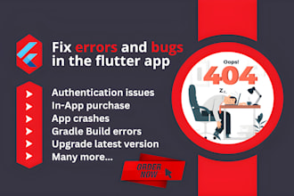 fix bugs and errors in the flutter app
