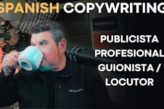 write creative ad, post, article copy in spanish