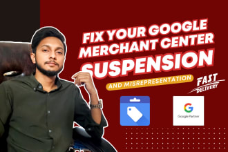fix google merchant center suspension and misrepresentation