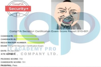give you comptia certificate live support