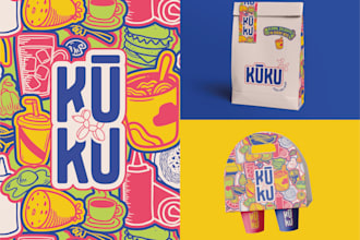 design a fun and funky creative logo with branding kit especially for your brand