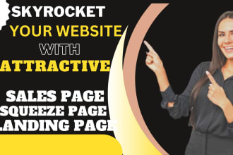 do squeeze sales landing page design on unbounce,wix,hubspot,wordpress,mailchimp
