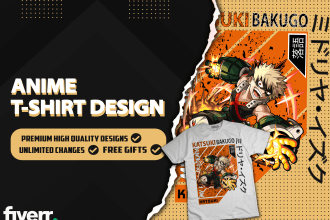 design anime t shirt for your brand