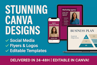 design stunning canva templates for social media branding marketing