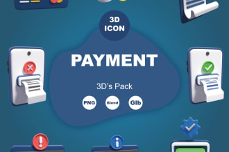 custom 3d icon with blender for website or app
