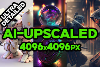 generate ai images and ai upscale upto 4096x4096px