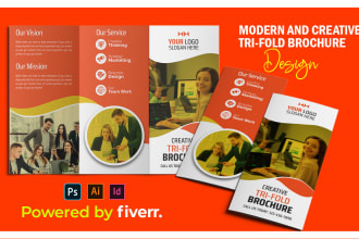 do emergency bifold or trifold business brochure design, flyer design