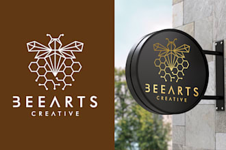 create a modern minimalist geometric logo