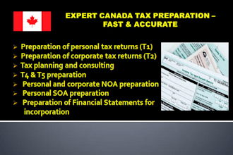 prepare and file canada corporate tax return t2