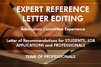 edit and proofread your recommendation letter
