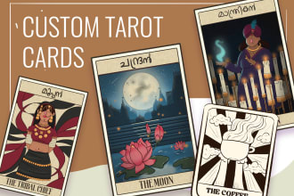 create custom tarot card and board game designs