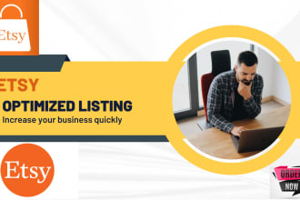 do etsy listing seo title, tags and optimize product description
