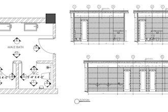 draw your bathroom detailed drawing in autocad