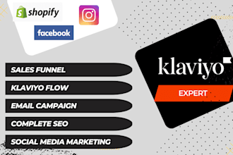 setup klaviyo campaign for shopify marketing, shopify promotion, sales funnel